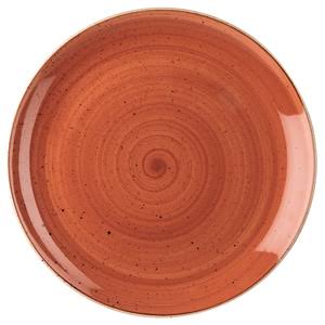 Churchill Stonecast Spiced Orange Evolve Coupe Plate 11.25