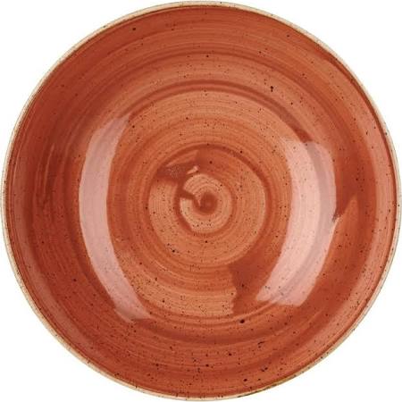 Churchill Stonecast Round Coupe Bowl Spiced Orange 200mm (Box of 12)