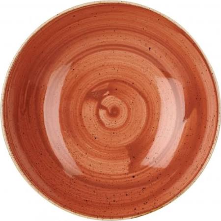Churchill Stonecast Round Coupe Bowl Spiced Orange 220mm (Box of 12)