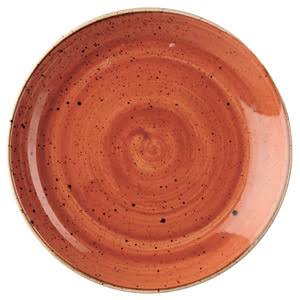 Churchill Stonecast Spiced Orange Evolve Coupe Plate 8.67