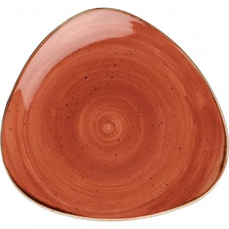 Churchill Stonecast Spiced Orange Triangle Plate 22.9cm / 9