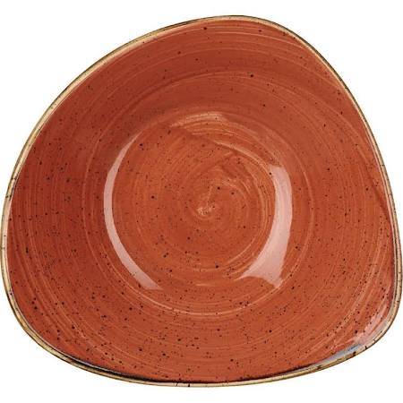 Churchill Stonecast Triangle Bowl Spiced Orange 200mm (Box of 12)