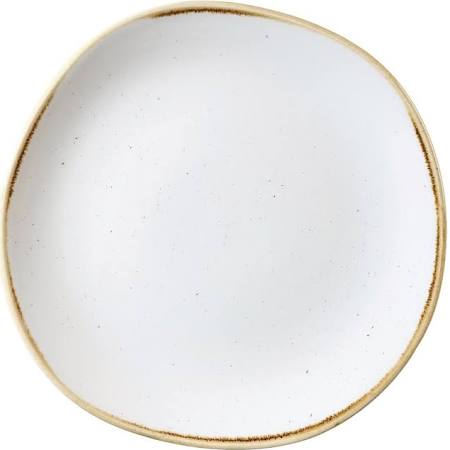 Churchill Stonecast Barley White Organic Round Plate 26.4cm- SWHOSG101 (Box of 12)