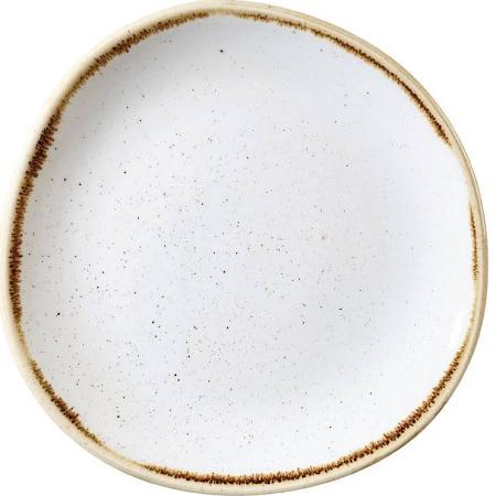 Churchill Stonecast Barley White Organic Round Plate 21cm - SWHSOG81 (Box of 12)