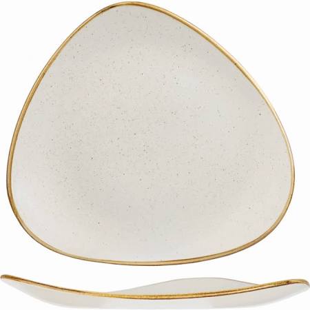 Churchill Stonecast Barley White Triangular Plate 26.5cm - SWHSTR101 (Box of 12)