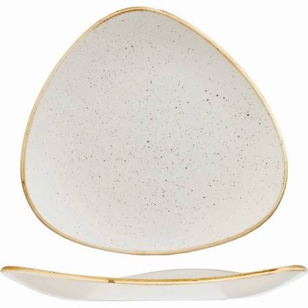 Churchill Stonecast Barley White Triangular Plate 19.2cm - SWHSTR71 (Box of 12)