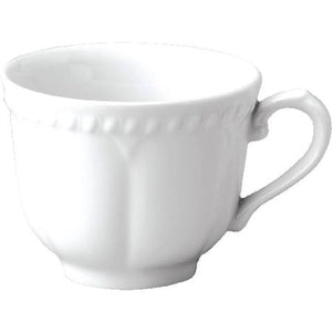 Churchill Buckingham White Elegant Tea Cups 220ml M525 (Box of 24)