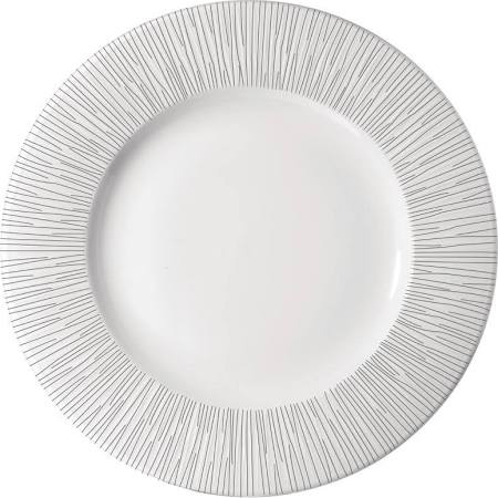 Churchill Super Vitrified Churchill Bamboo Wide Rim Plate 234mm (Box of 12)