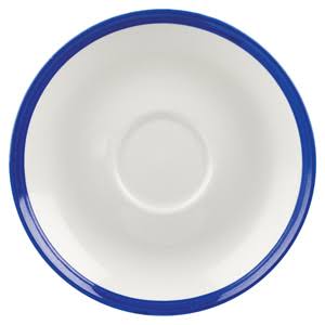 Churchill Retro Blue Coupe Saucer 12cm Enamel Style, WHBBBS4 1 (Box of 24)
