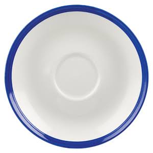 Churchill Retro Blue Coupe Saucers 6.3