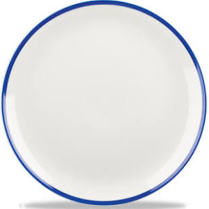 Churchill Retro Blue Coupe Plate 11.25