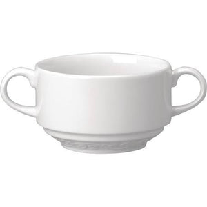 Churchill Chateau Blanc Handled Consomme Bowls 280ml - Ca262 (Box of 4)