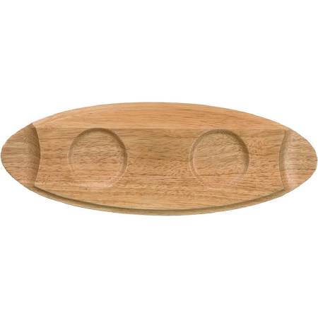 Churchill Art De Cuisine Menu Oval Wooden Trays 400mm CE765 (Box of 4)