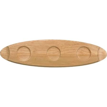 Churchill Art De Cuisine Menu Oval Wooden Trays 550mm - CE766 (Box of 4)