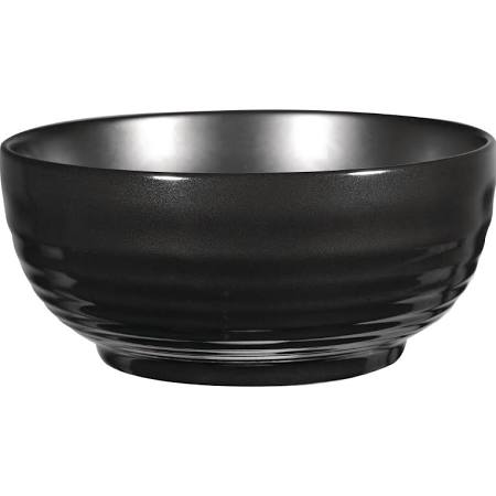 Churchill Art De Cuisine Black Glaze Ripple Bowls Large GF708 (Box of 4)