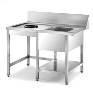 Sammic Pre-wash table right MPD-1500 for P/X/S/SRC (1500x750x850)